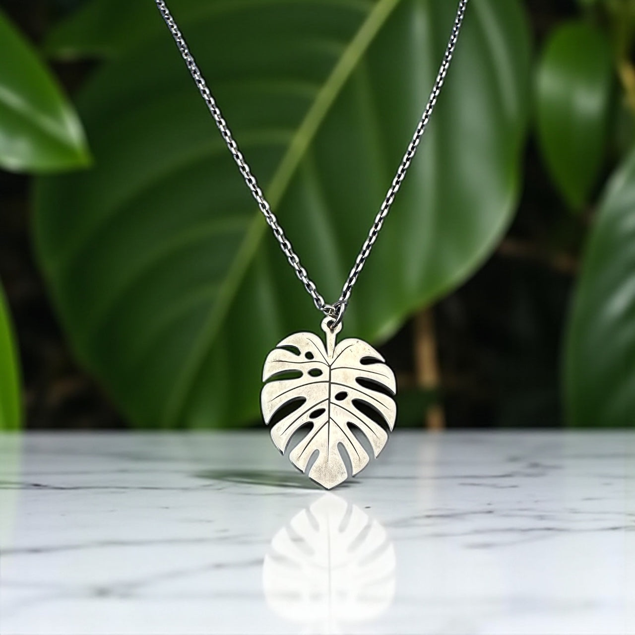 Tasarım yuka çiçek 925 ayar gümüş kolye