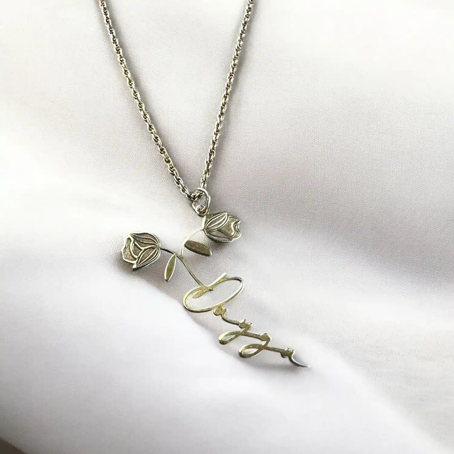 altın kaplama gümüş kolye 