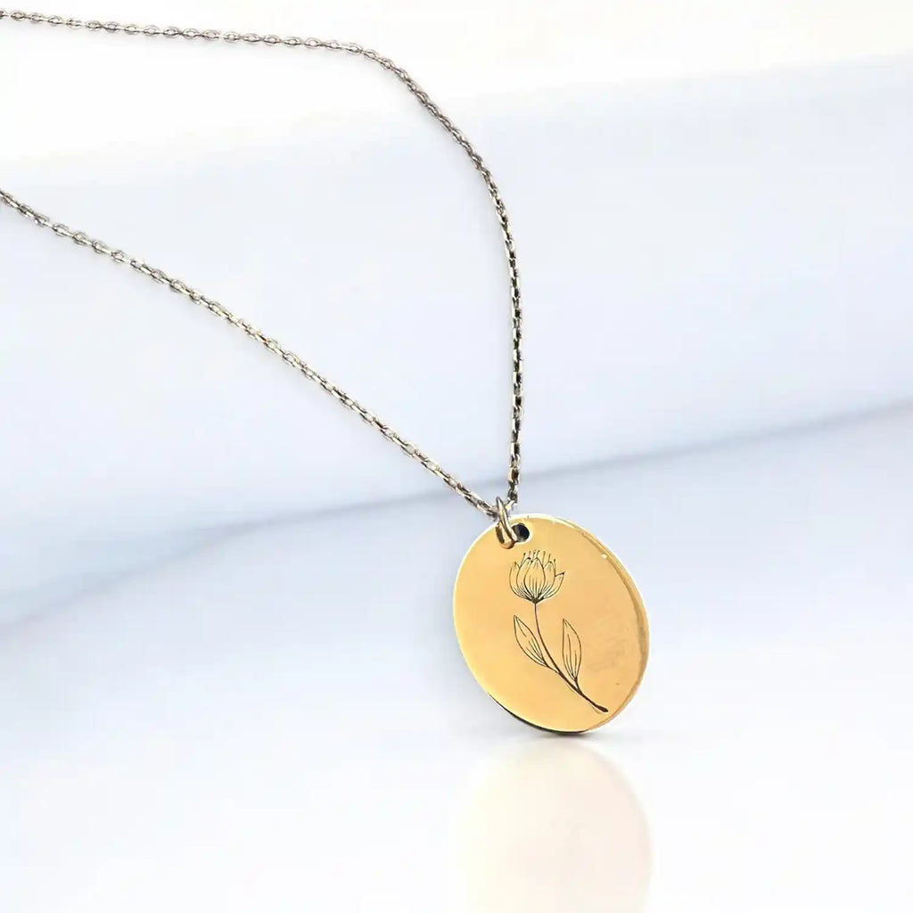 çiçek kadın kolye 