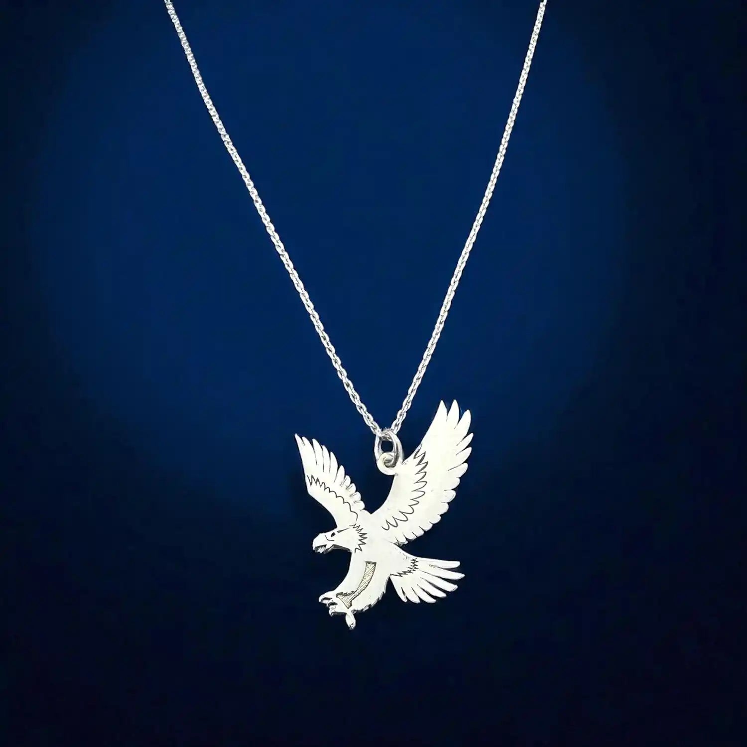 925 ayar gümüş kartal kolye 