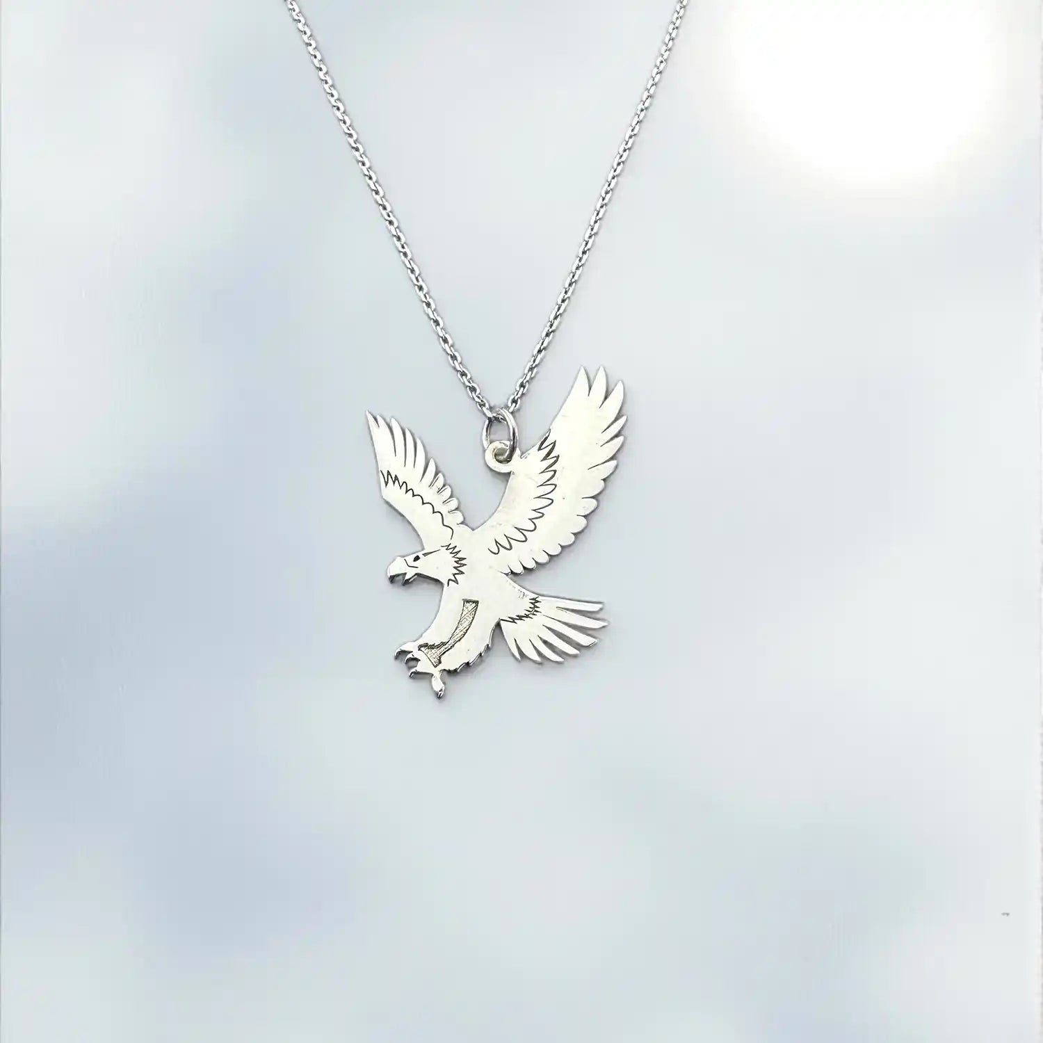 kartal pençe gümüş kolye 