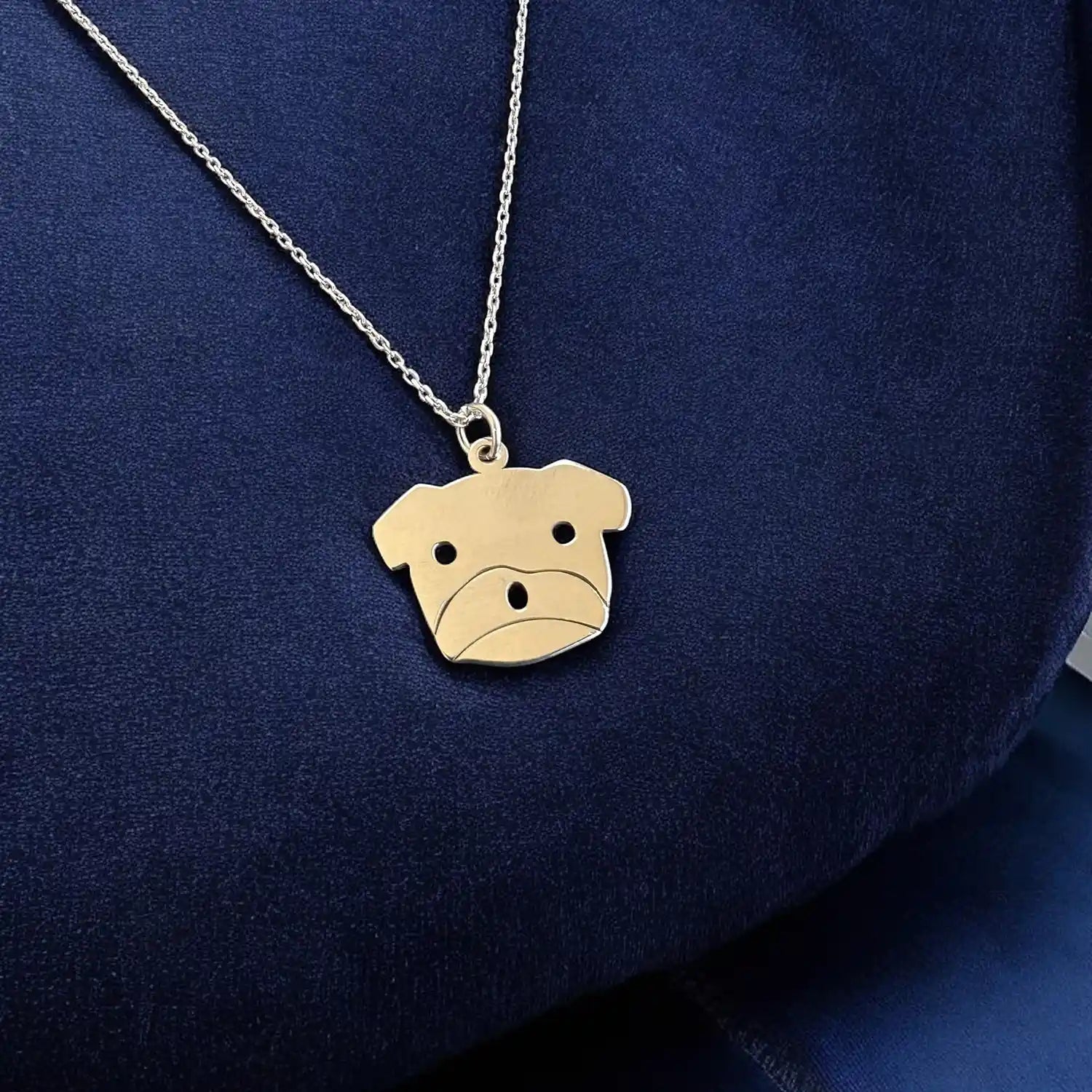 köpek gümüş kolye