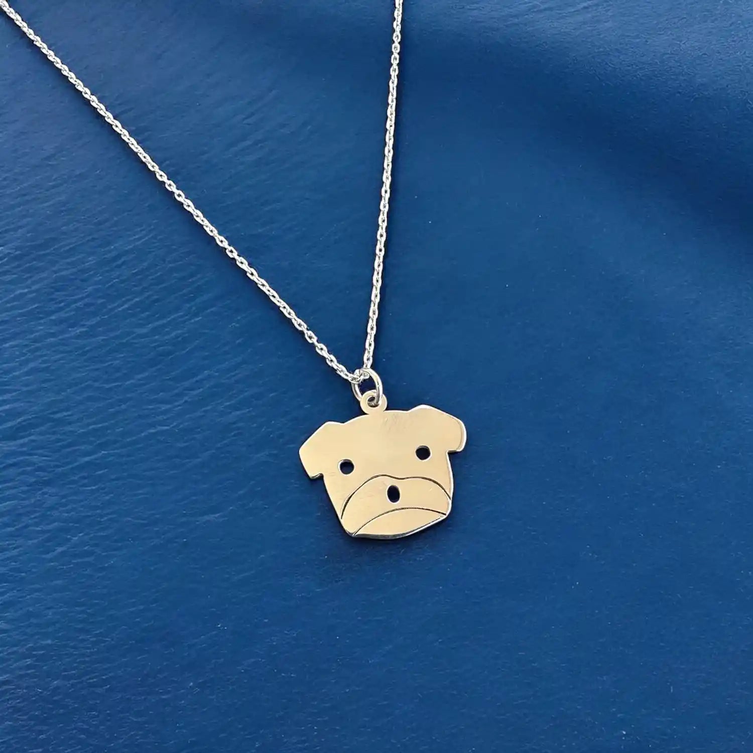 gümüş köpek kolye