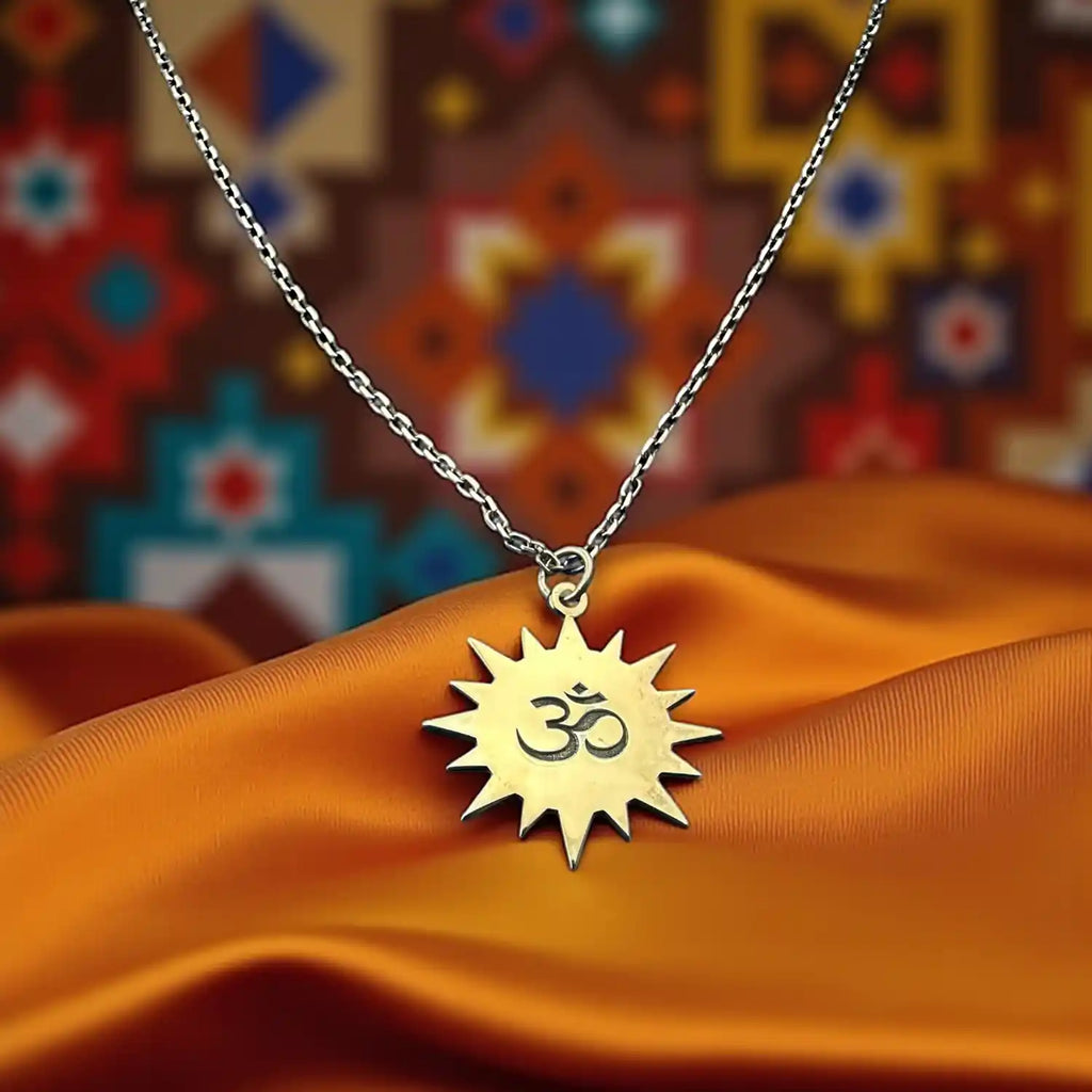 meditasyon gümüş kolye