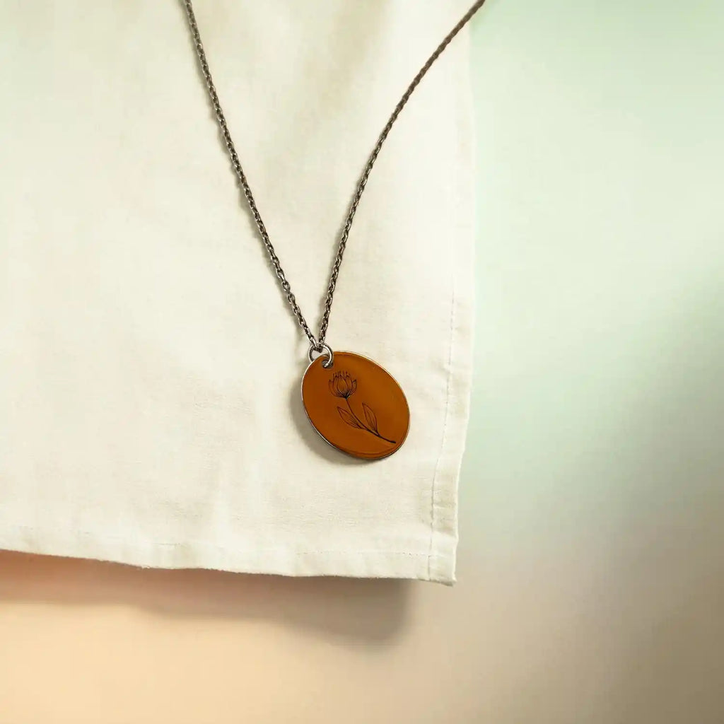 rose altın kaplama kolye 