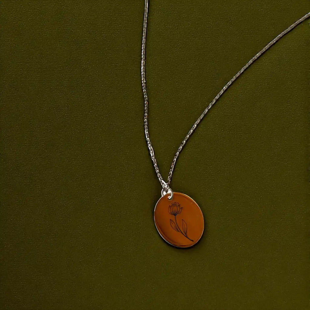 rose gümüş kadın kolye 