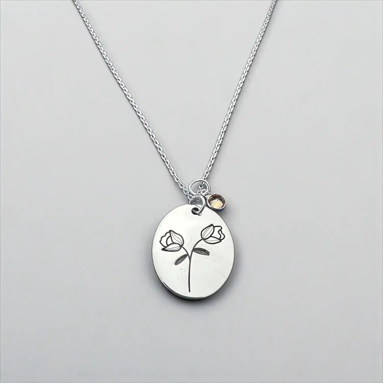 taş detaylı gümüş kadın kolye